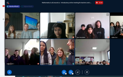 ONLINE SASTANAK SUDIONIKA E-TWINNING PROJEKTA „MATEMATIKA JE SVUDA OKO NAS“
